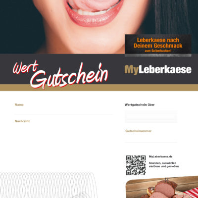 MyLeberkaese Wertgutschein 30 Euro